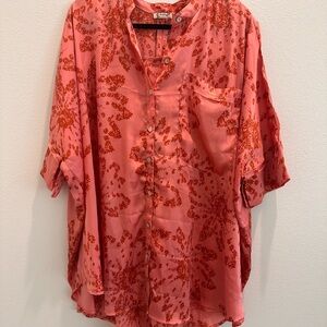 Free People Pink Floral Sleep Shirt
